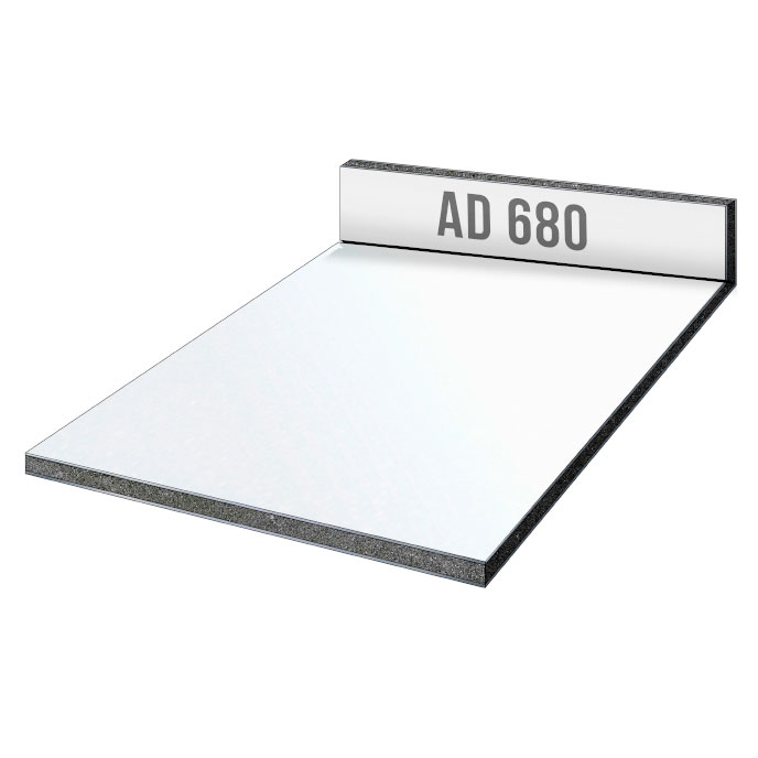 Композитная панель Alucobond 680 White Silver MG 