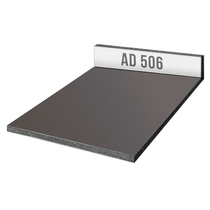 Композитная панель Alucobond 506 Steel Grey Metallic 
