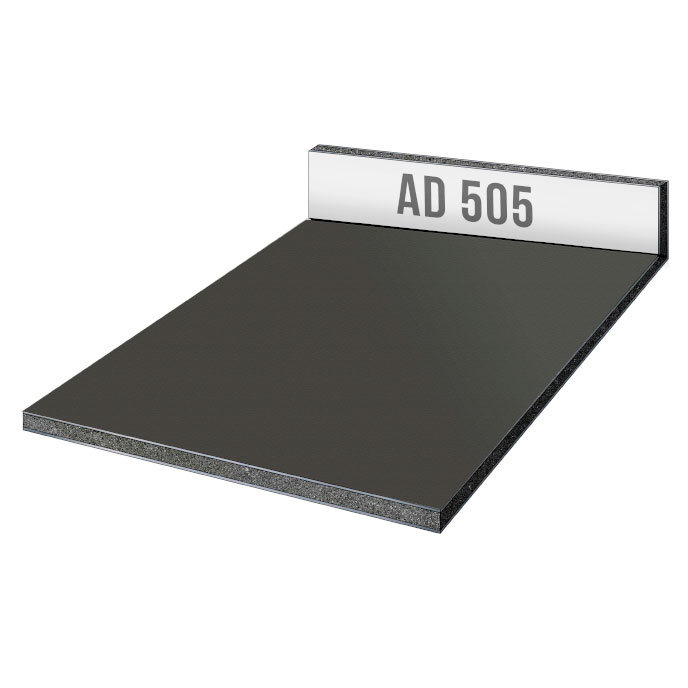 Композитная панель Alucobond 505 Dark Grey Metallic 